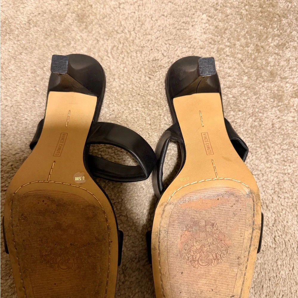 Vince Camuto Black Women's Heel Sandals - Picture 9 of 13